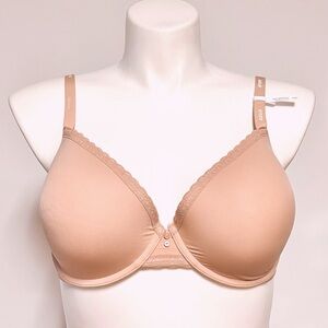 Aerie Full Coverage Lightly Lined Katie Bra Plus Size 40D Convertible Nude Beige